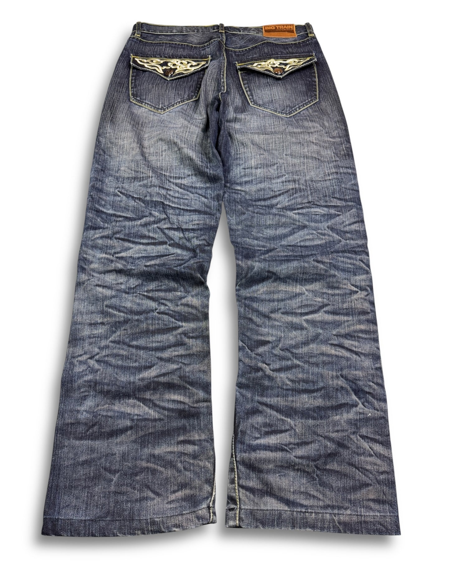 2000's Big Train Japanese Baggy Jeans *very rare 32x34 (M)
