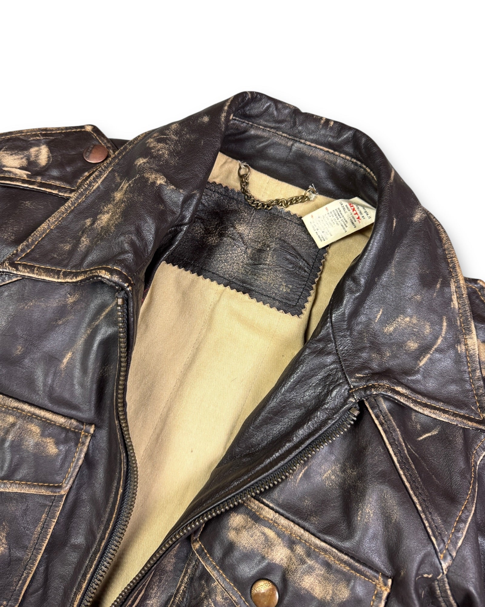 2000's Energie Archive Leather Jacket *very rare (L)