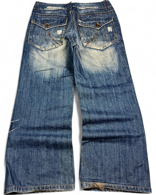 2000's Rieton Korean Archive Baggy Jeans *rare 34x30 (L)