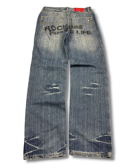 2000's Player Hip-hop Straight/Baggy Pants *rare 30x32 (M)