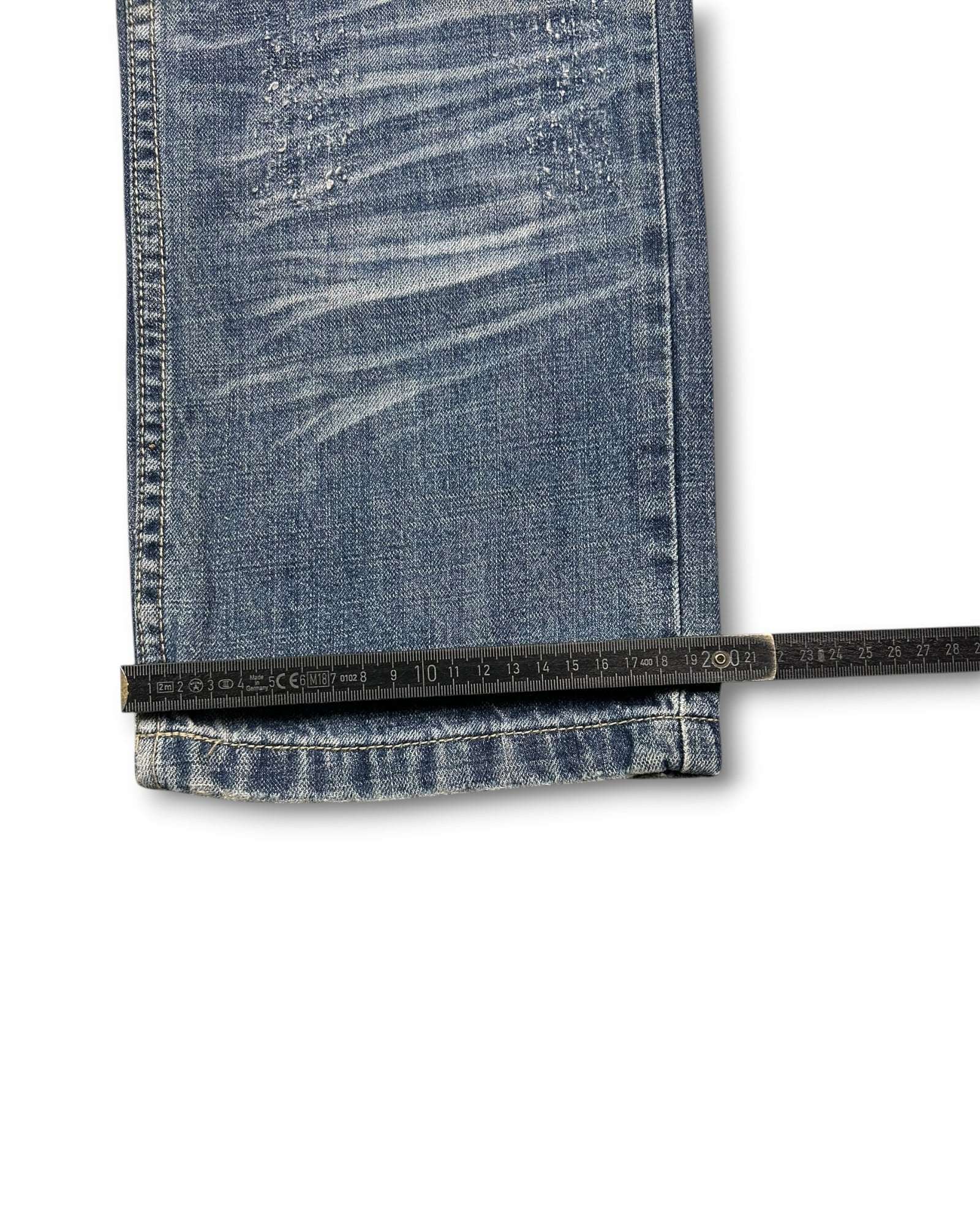 2000's Qilianshi Straight/Baggy Japanese Style Jeans *rare 32x32 (M)