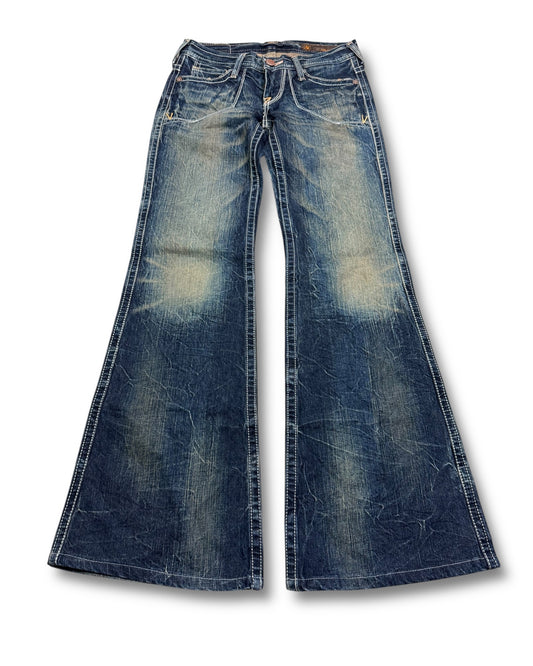 2000's Brappers Low Waist/Flared Japanese Archive Jeans Women's *very rare 26x28 (XS)