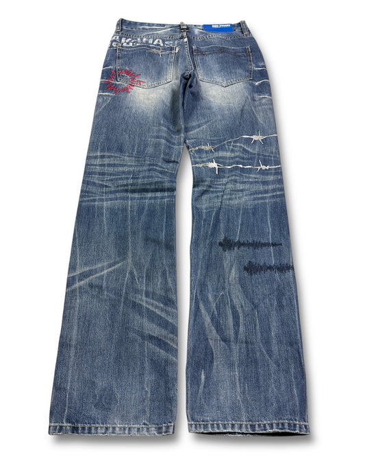 2000's Big Train Straight Japanese Jeans * 30x32 (M)