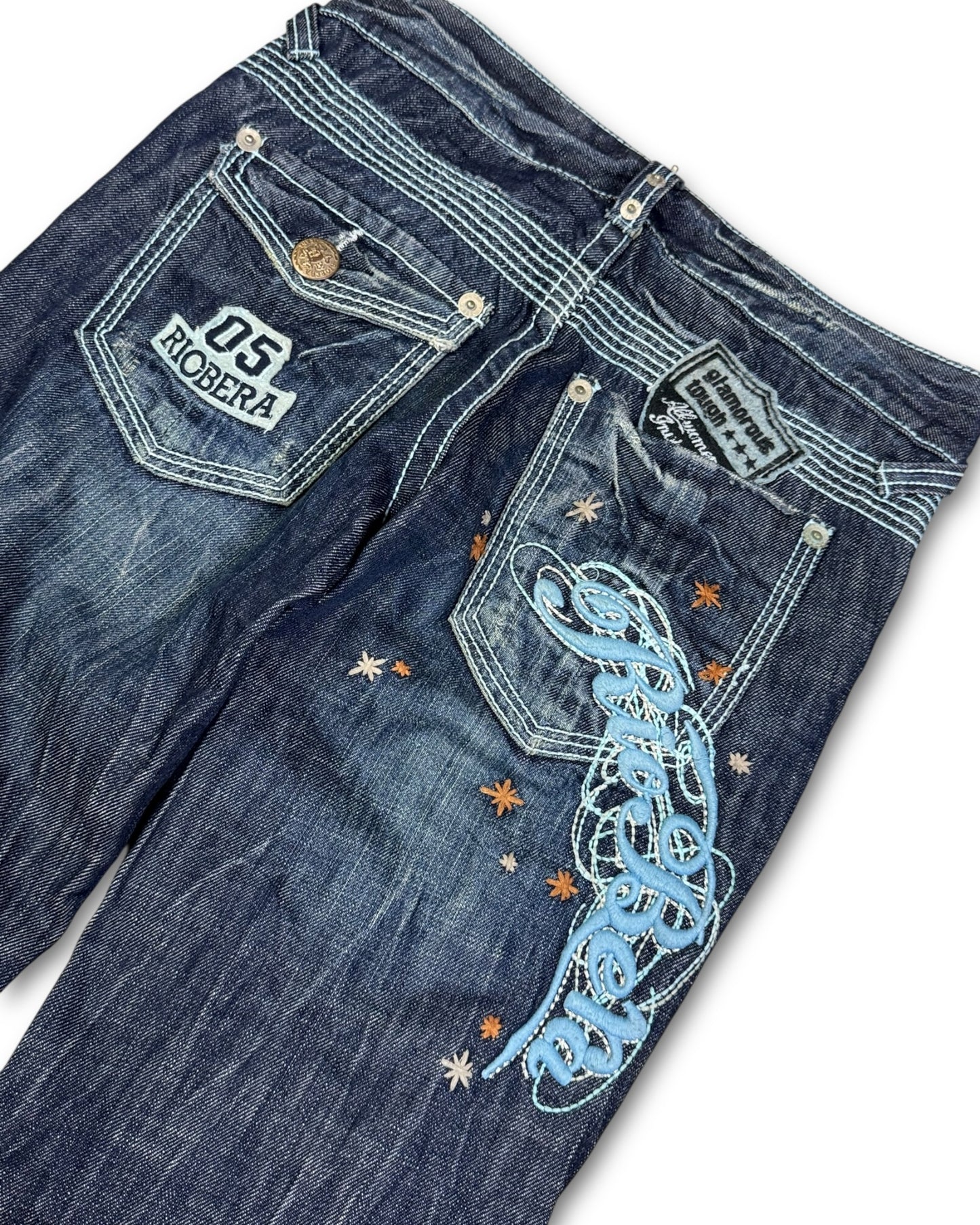 2000's Riobera Japanese Archive Flared Jeans Women's *very rare 28x32 (S)