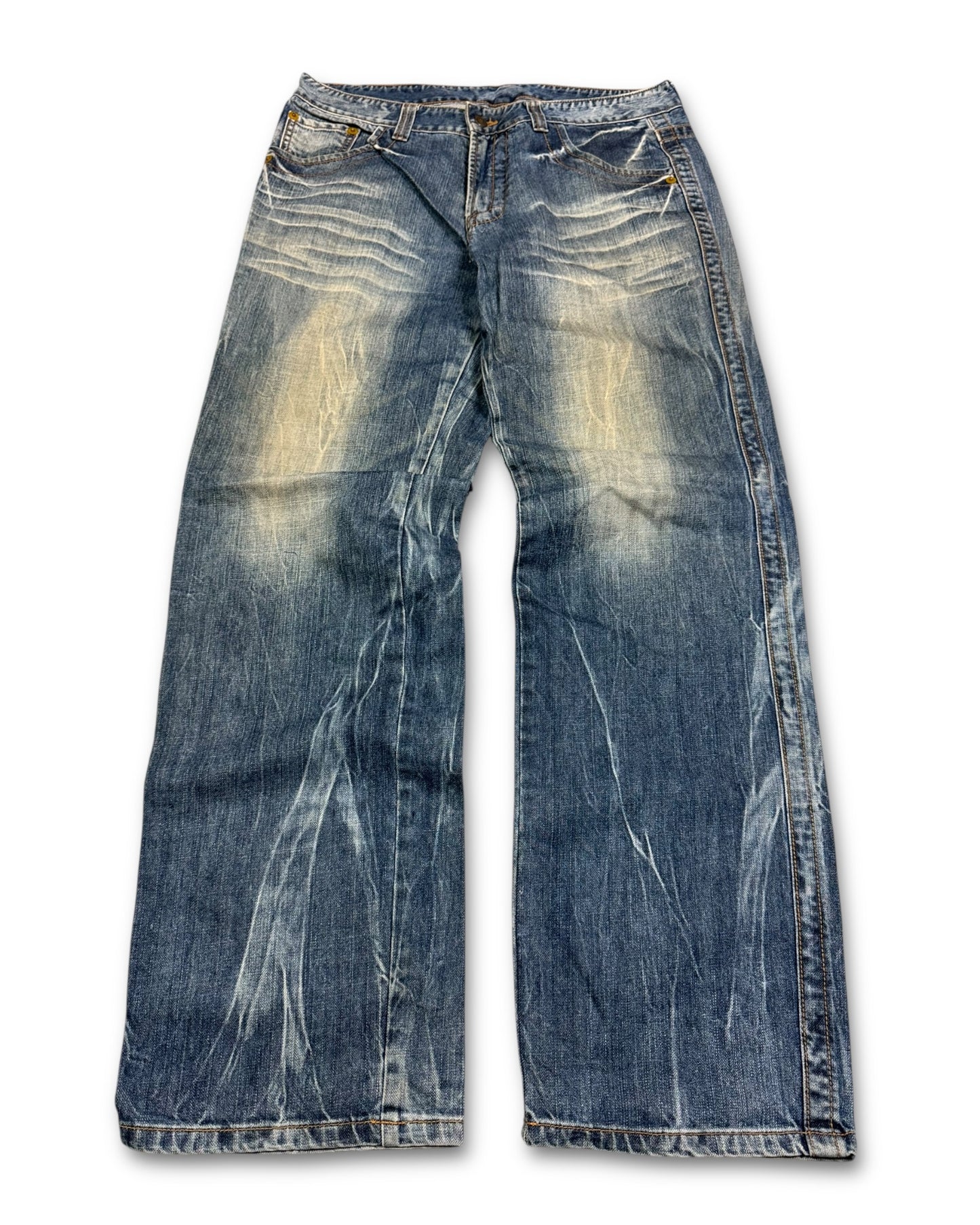 2000's Big Group Japanese Archive Baggy Jeans *very rare 34x32 (L)