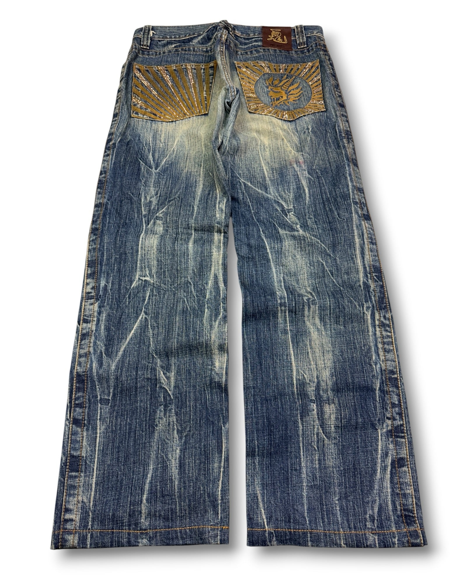 2000's Oniarai Japanese Archive Baggy Jeans *very rare 34x30 (L)