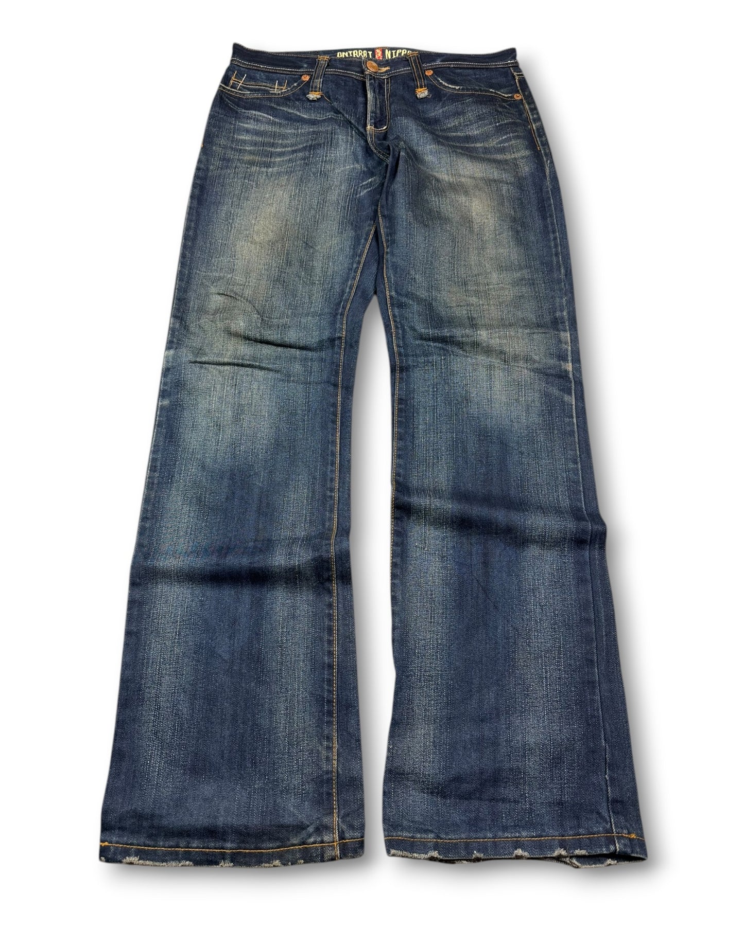 2000's Oniarai Nippon Straight/Baggy Japanese Jeans *very rare 32x32 (M)