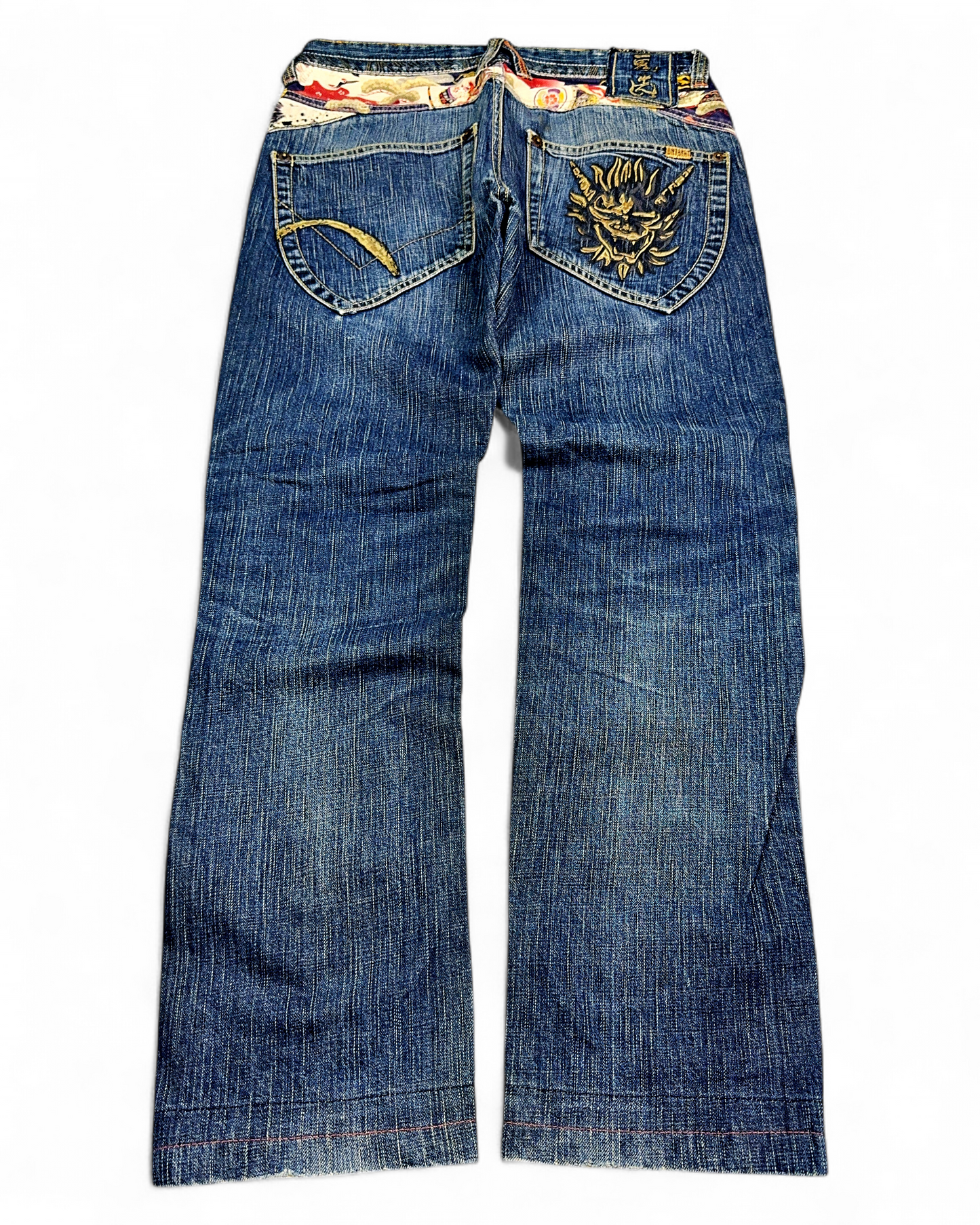2000's Oniarai Japanese Archive Straight Jeans *very rare 30x30 (M)