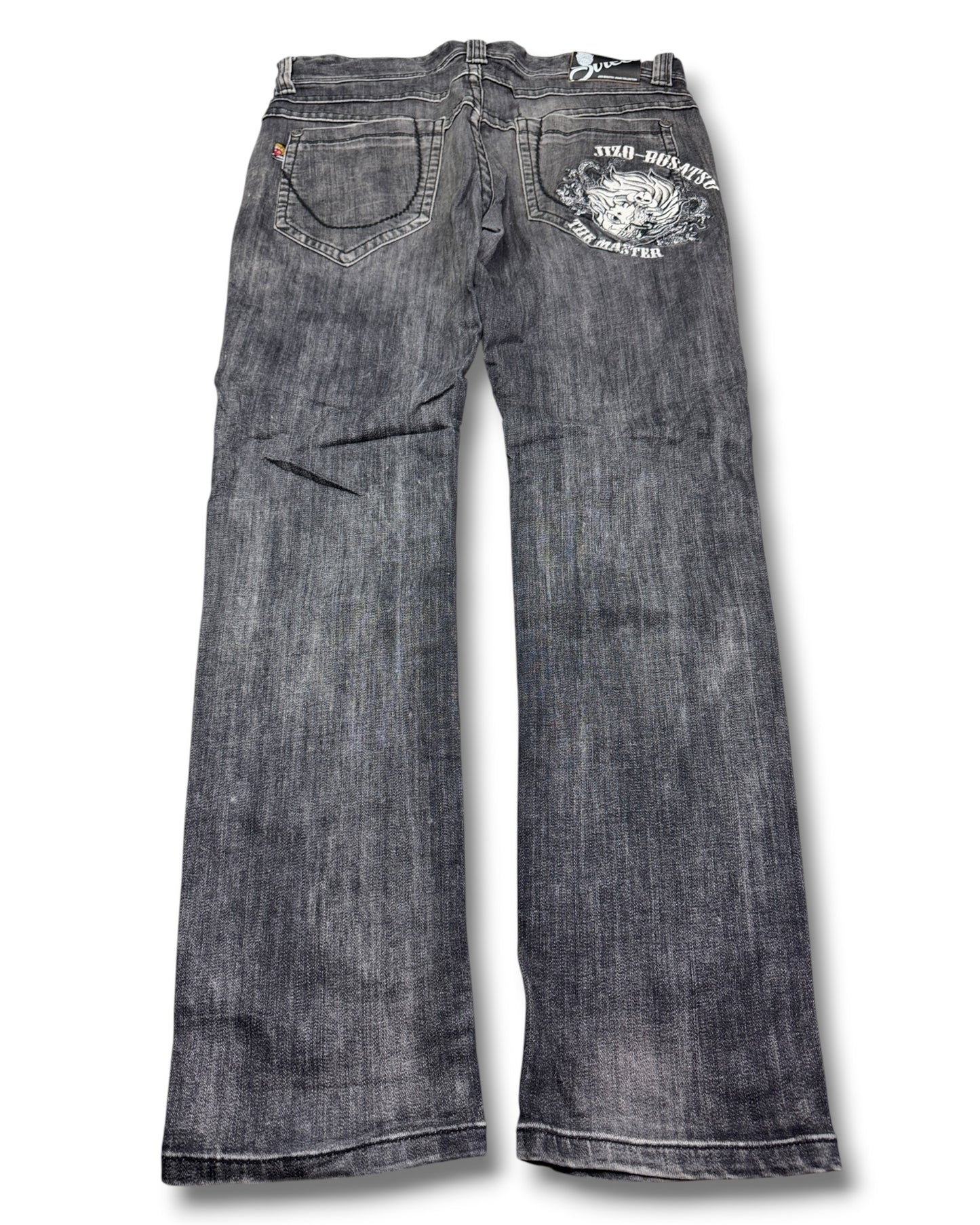 2000's Jizo Hip-hop Slim/Straight Japanese Jeans *very rare 36x32 (XL)