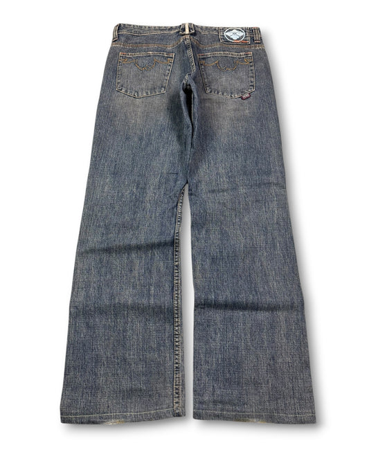 2000's X2 Straight/Baggy Japanese Jeans *rare 32x30 (M)