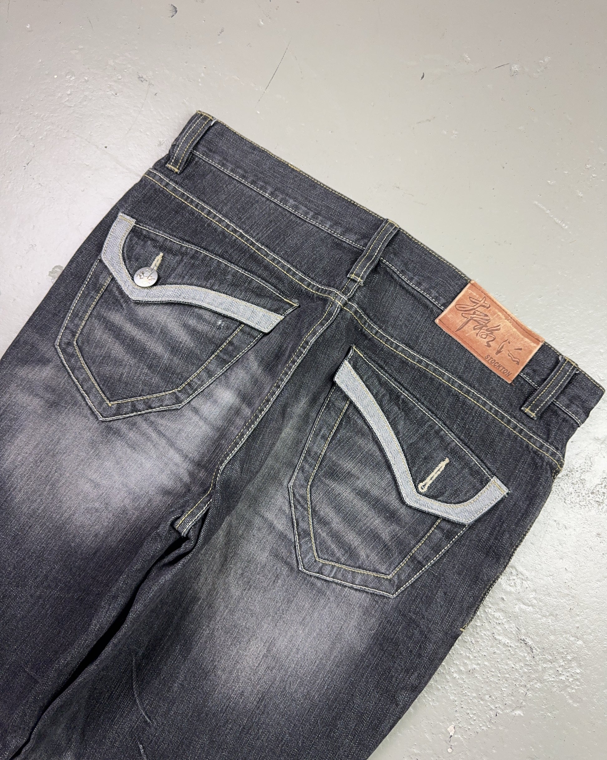 2000's Stockton Japanese Straight/Baggy Jeans *rare 36x34 (XL)