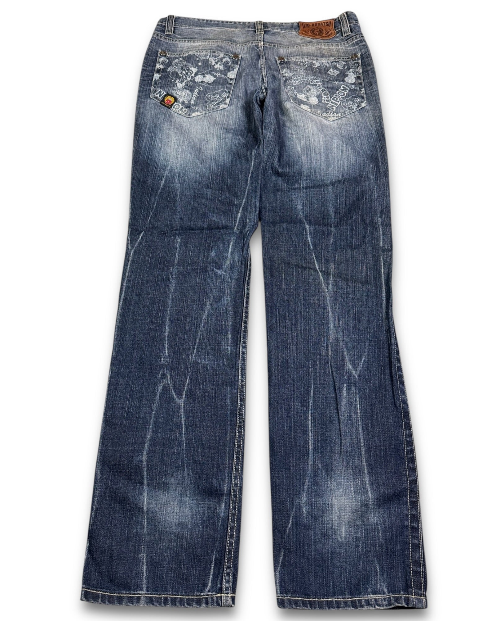 2000's Jizo-bosatsu Straight Japanese Archive Jeans *very rare 34x34 (L)