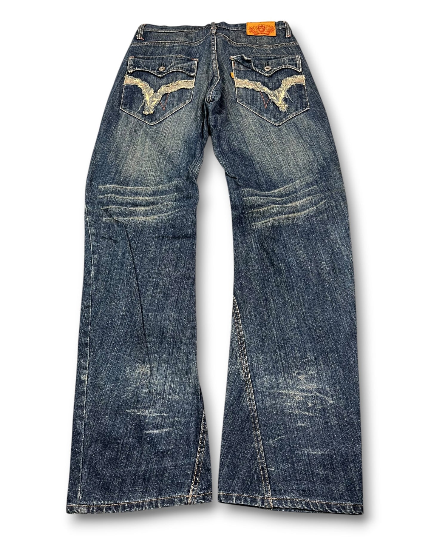 2000's Oni Japanese Baggy/Straight Jeans *rare 32x34 (M)