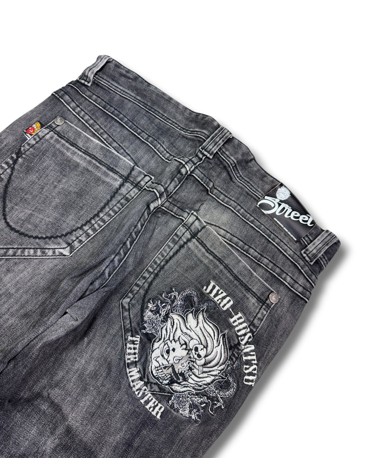2000's Jizo Hip-hop Slim/Straight Japanese Jeans *very rare 36x32 (XL)