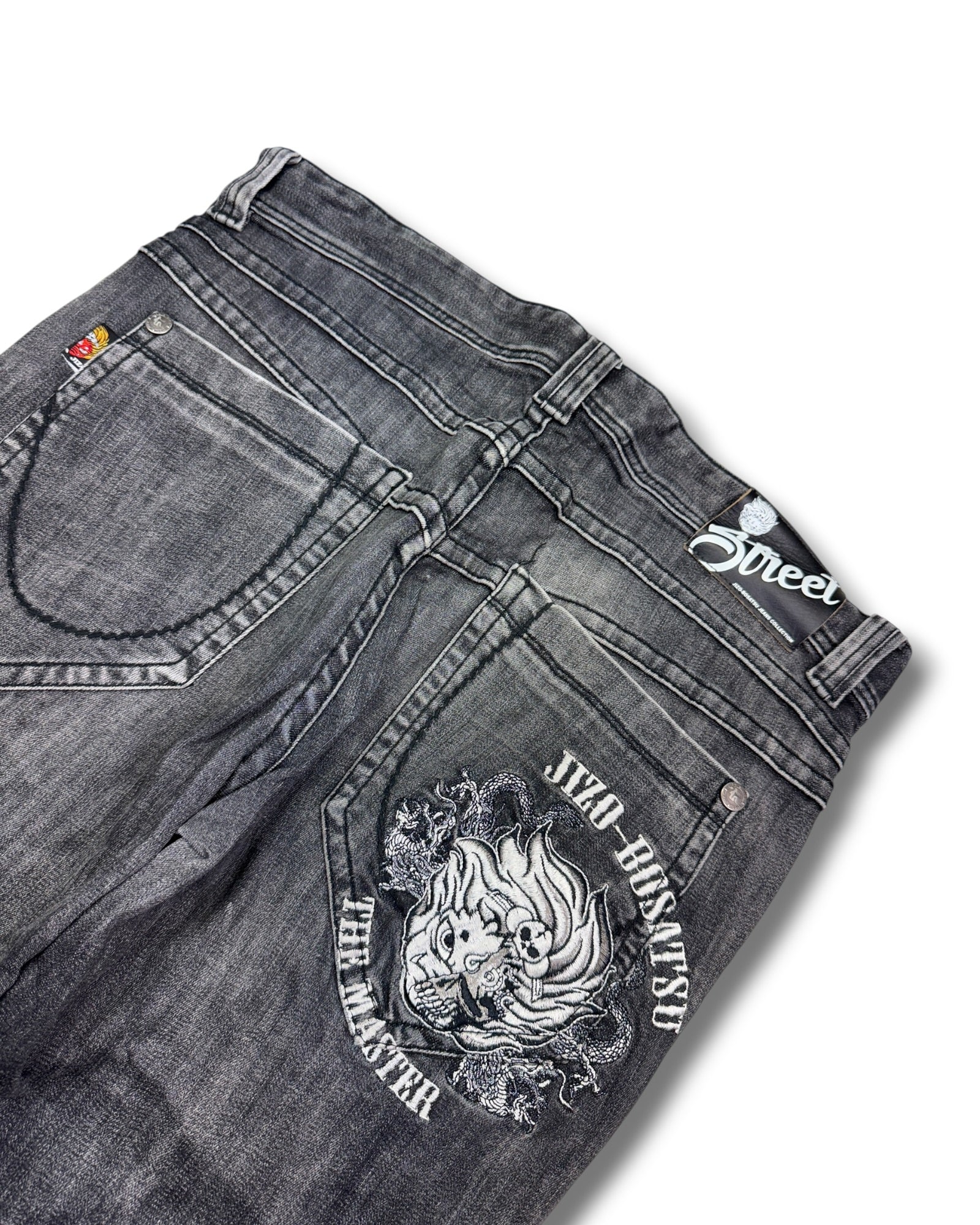 2000's Jizo Hip-hop Slim/Straight Japanese Jeans *very rare 36x32 (XL)