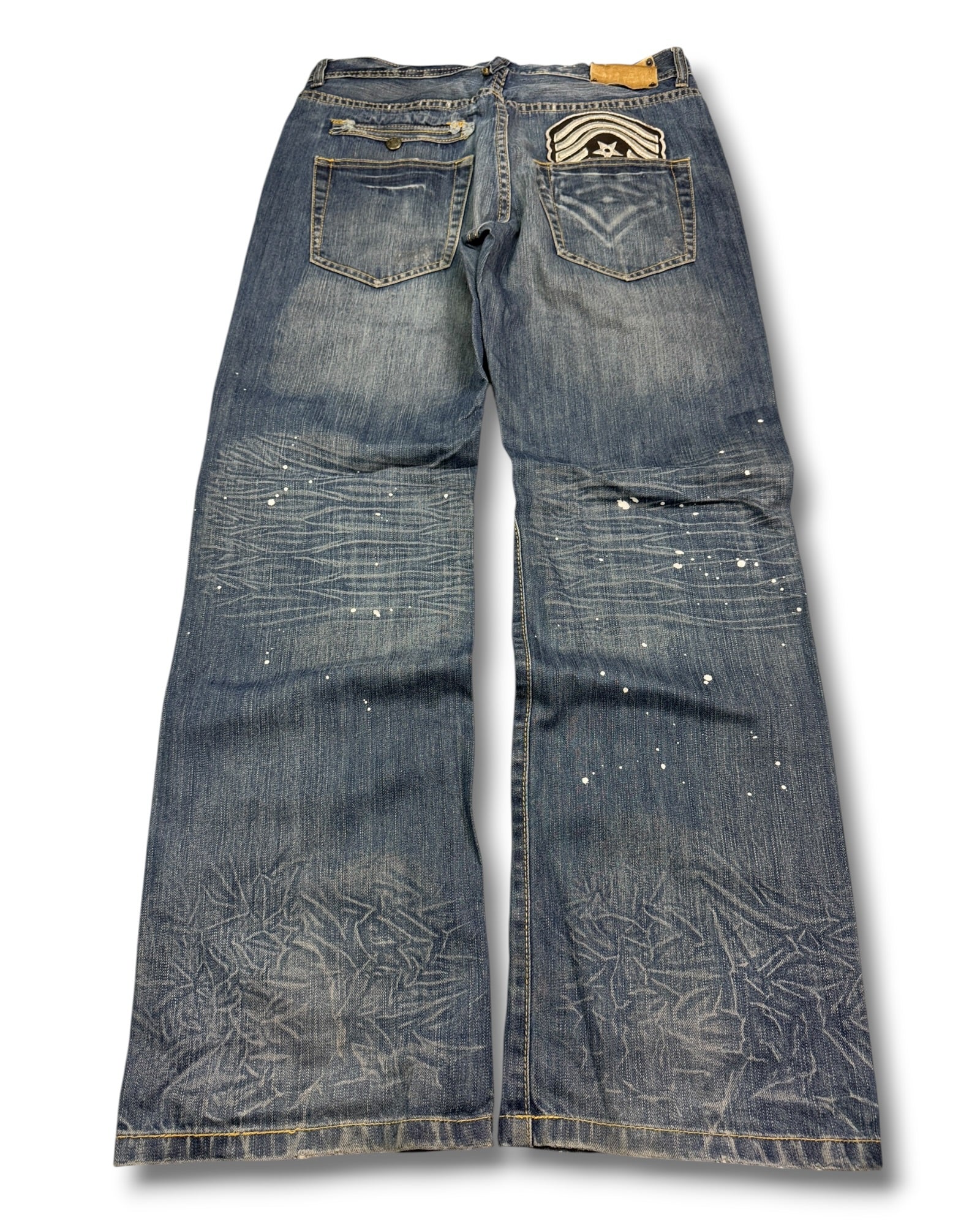 2000's Big Train Baggy Japanese Jeans *rare 34x34 (L)