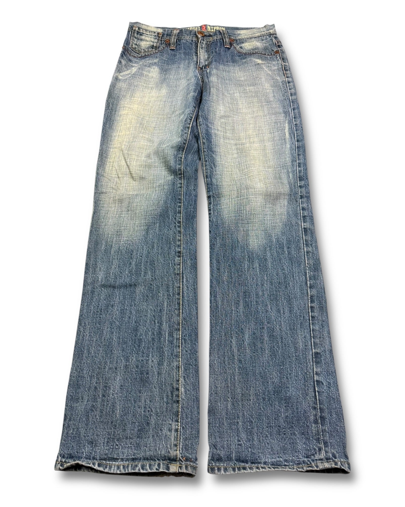 2000's Oniarai Nippon Japanese Straight Jeans *very rare 30x32 (M)