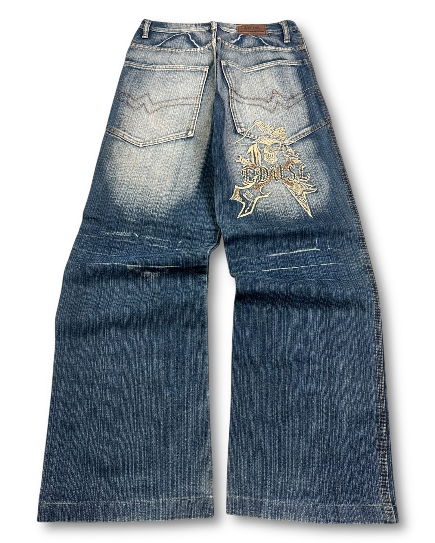 2000's Edusl Baggy Hip Hop Baggy Jeans *rare (S)
