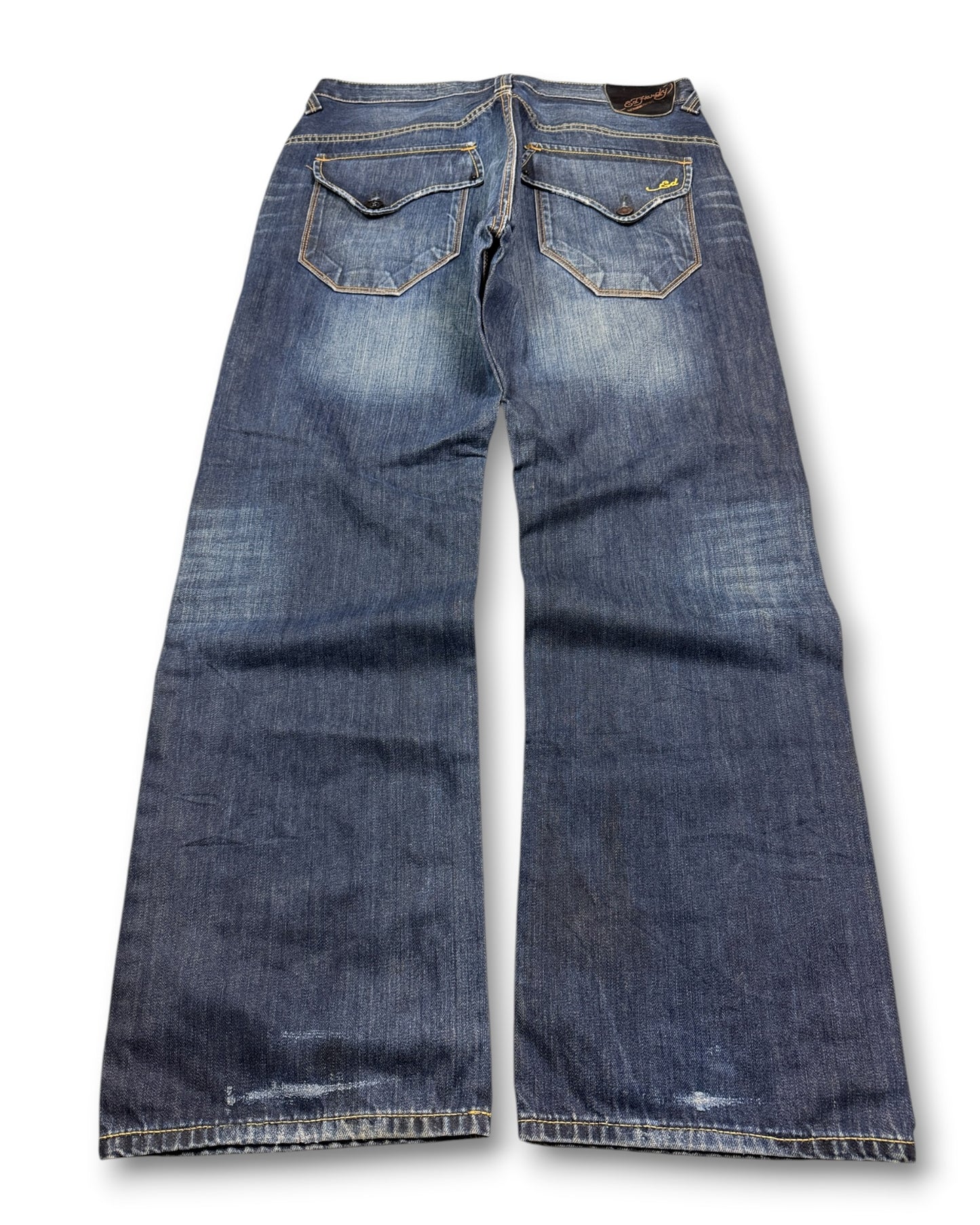 2000's Ed Hardy Baggy Jeans *very rare 36x34 (XL)