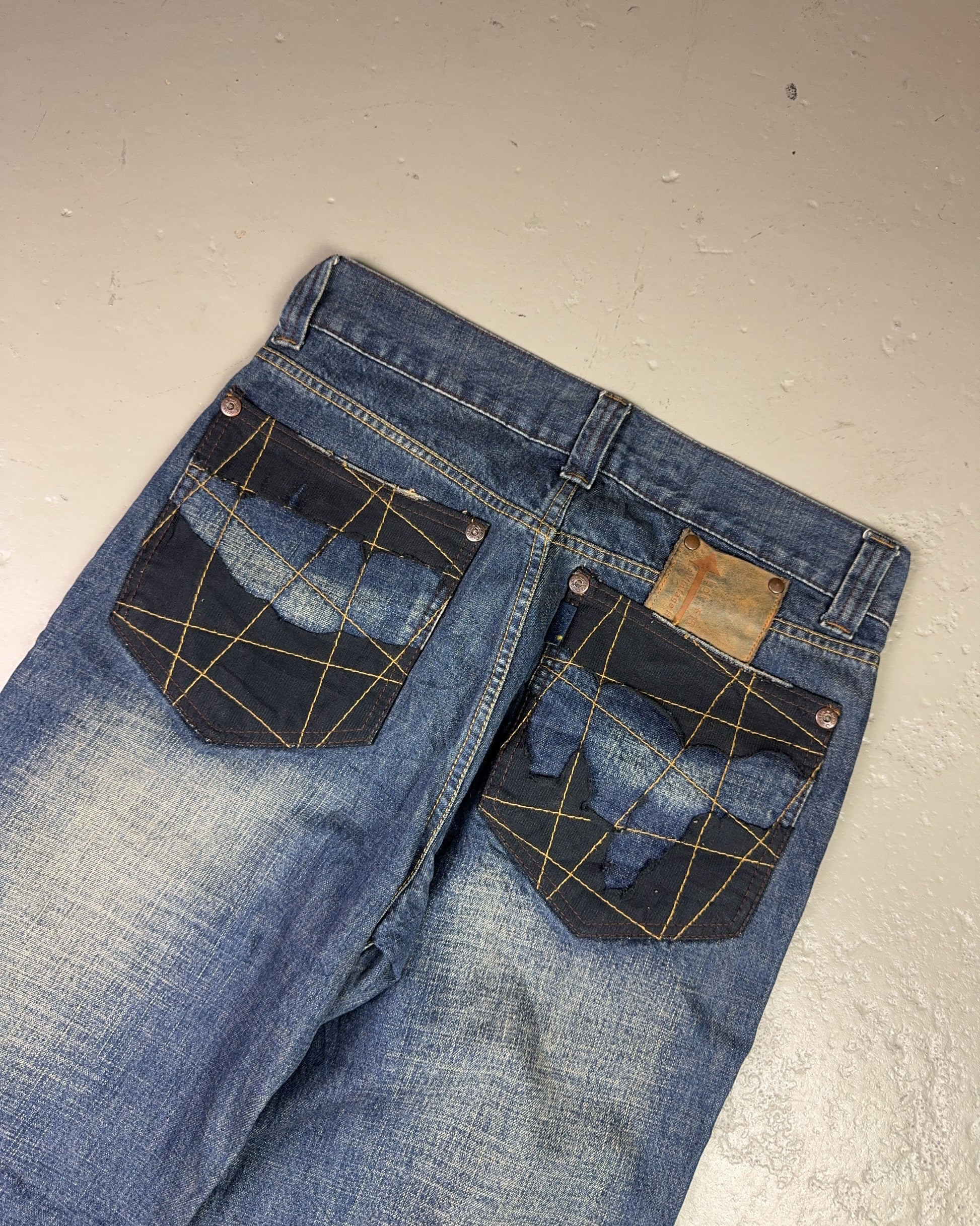 2000's Japanese Baggy/Bootcut Jeans *rare 30x32 (M)