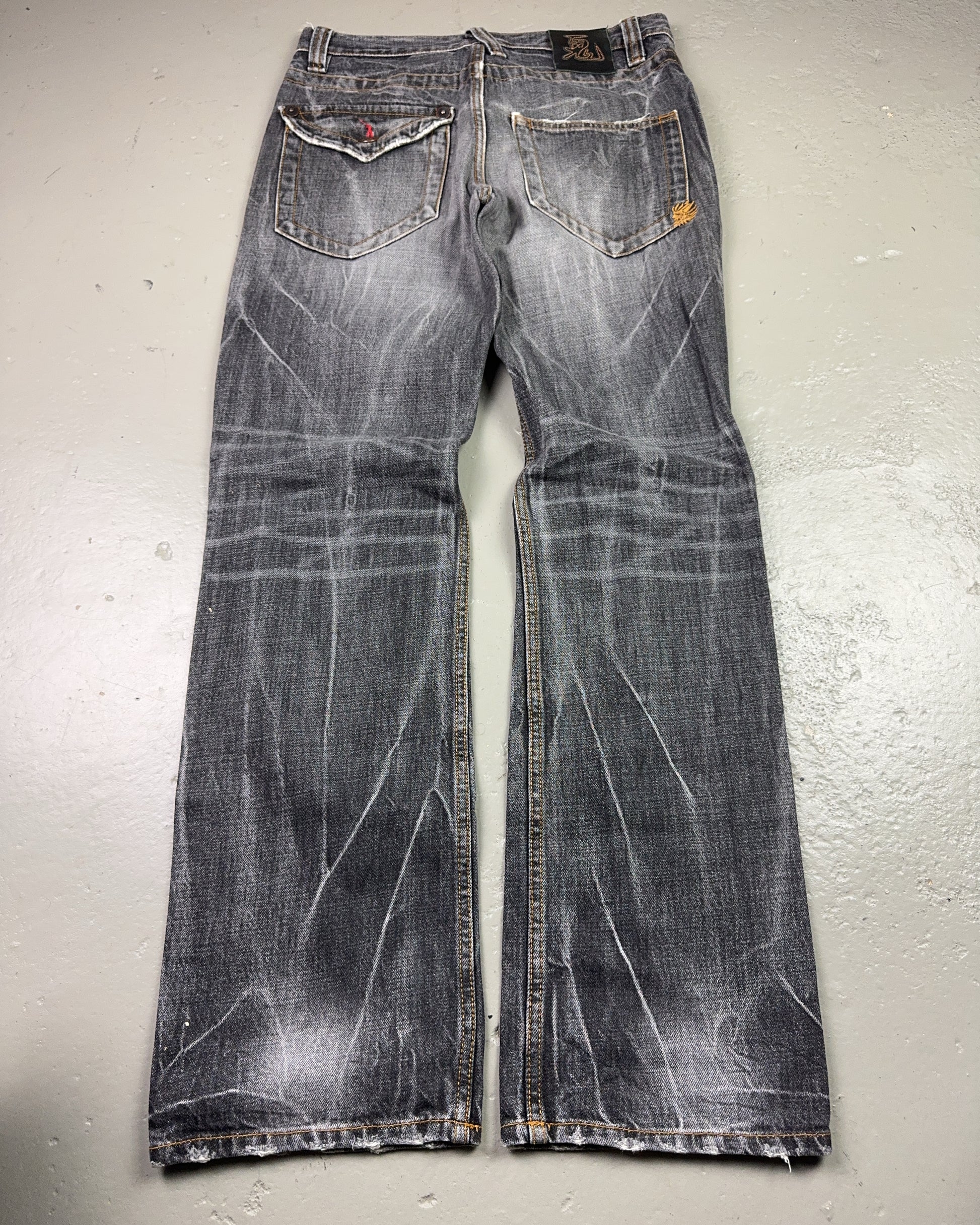 2000's Oniarai Japanese Archive Straight/Baggy Jeans *very rare 30x32 (M)