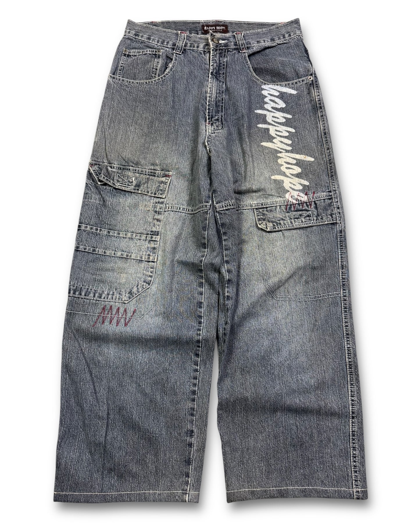 2000's Happy Hope Baggy Jeans * 30x28 (M)