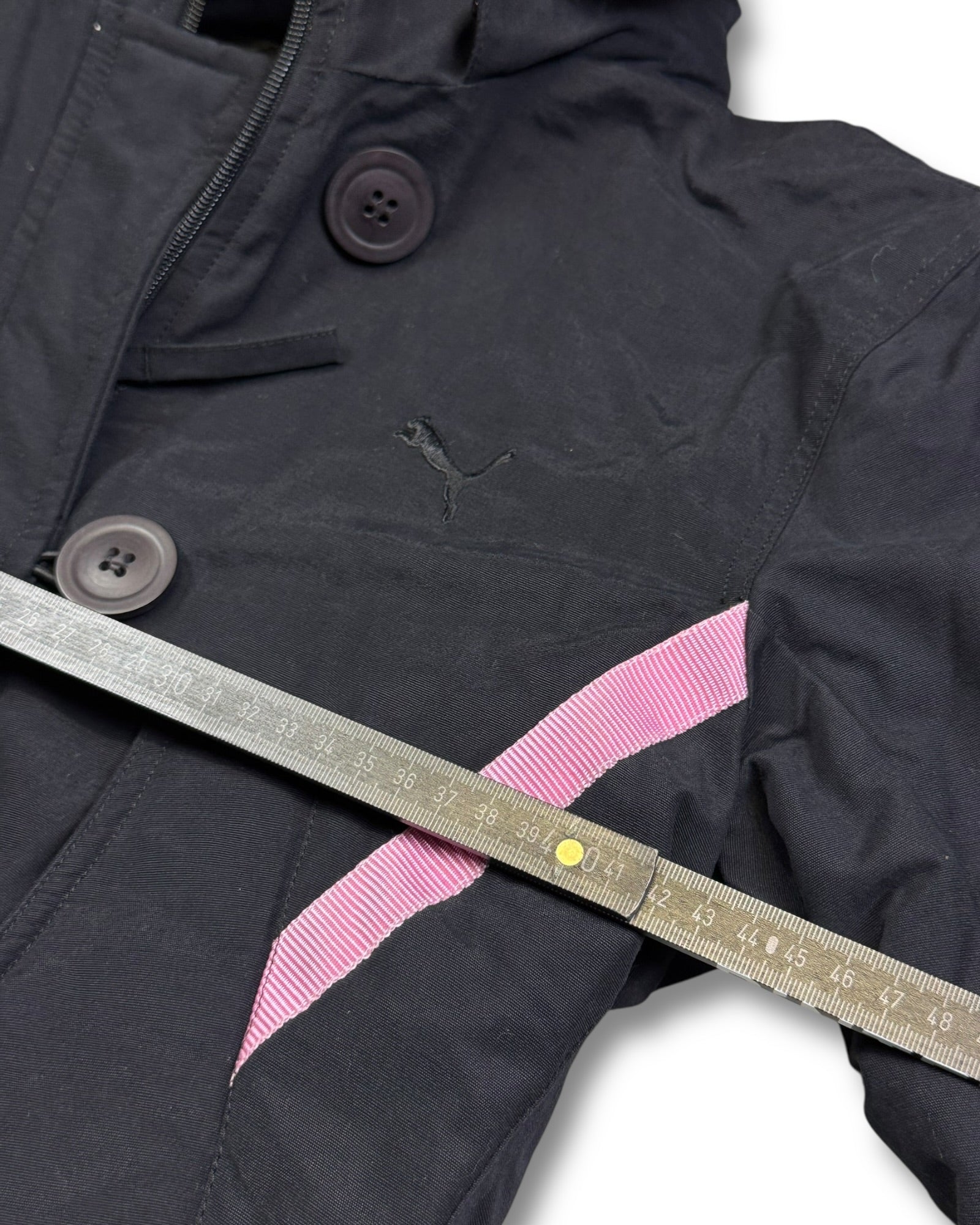 2000's Puma Faux Fur Cropped Fit Jacket Women's *very rare (S)