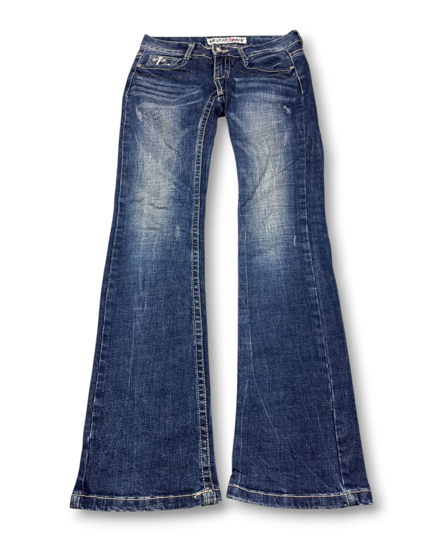 2000's Grasshopper Low Waist/Bootcut Japanese Archive Jeans Women's *very rare 28x28 (S)