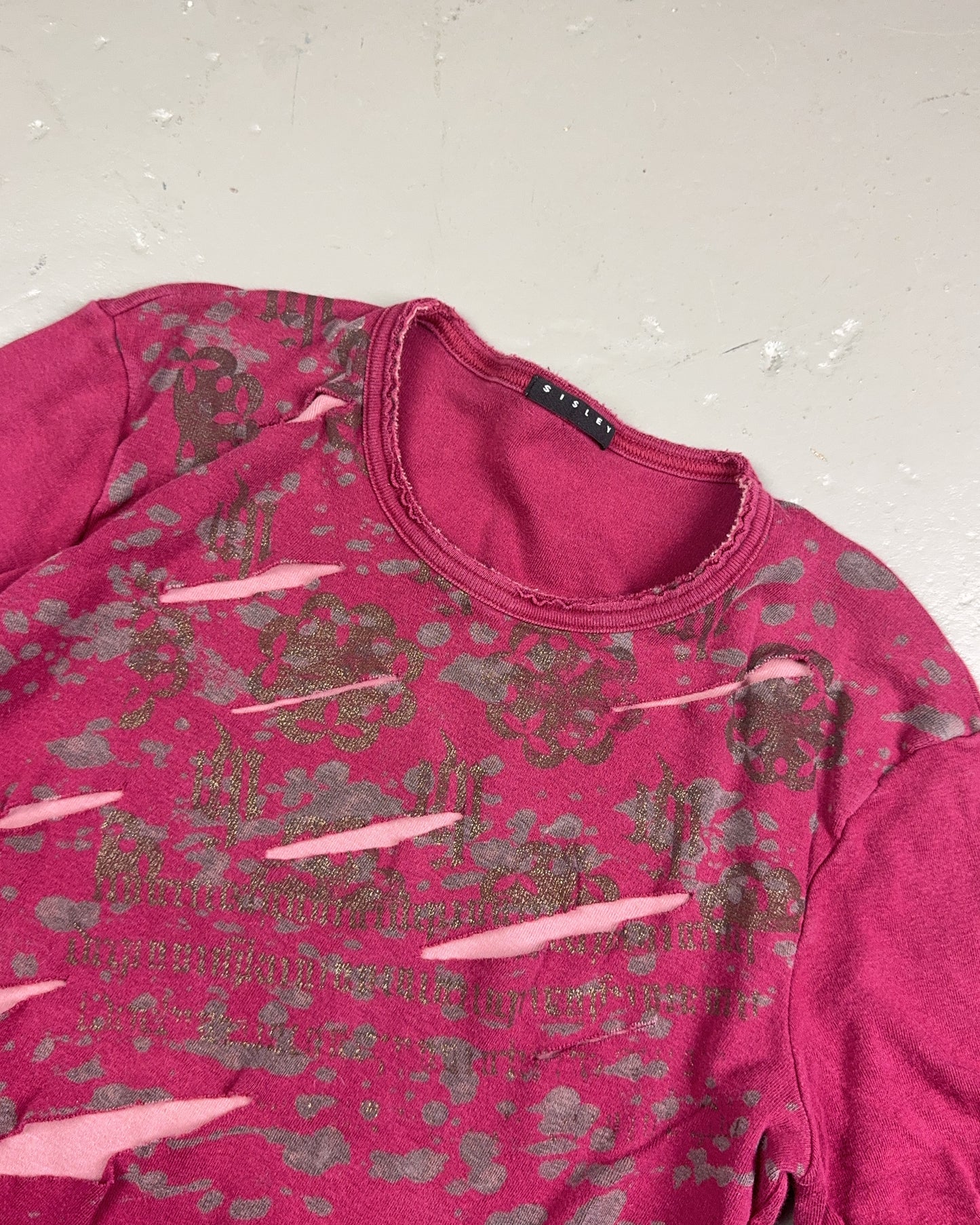 2000's Sisley made in Italy Longsleeve *rare (S)