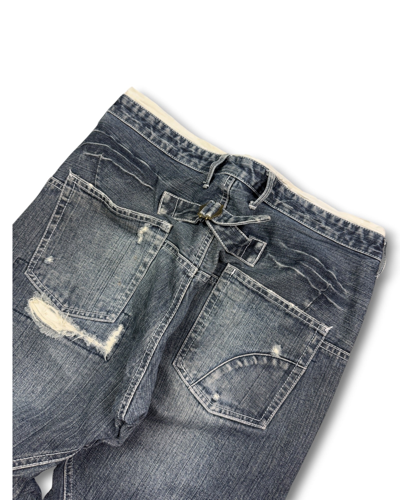 2000's Guell Mustard Japanese Archive Straight/Baggy Jeans *extremely rare 34x32 (L)