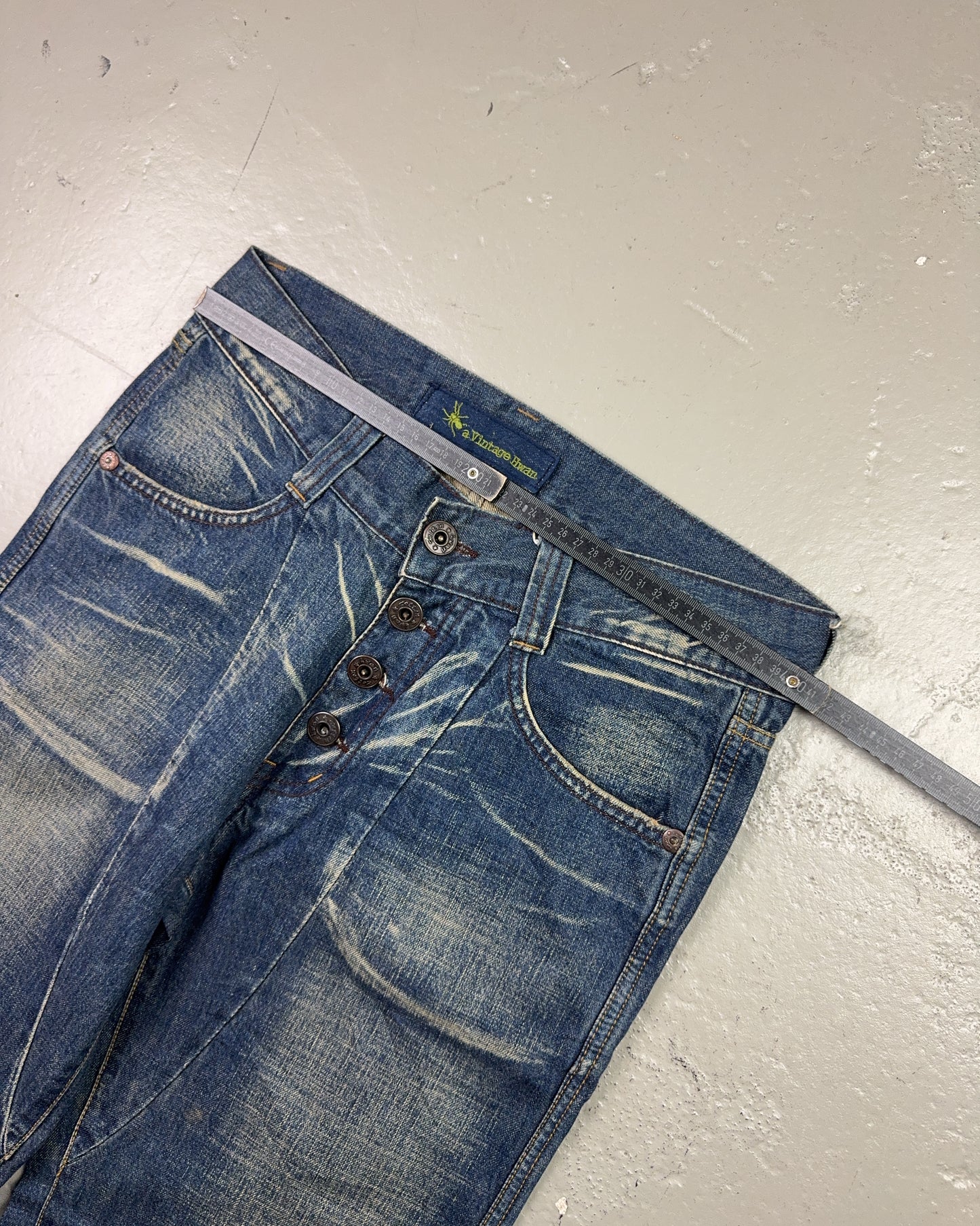 2000's Japanese Baggy/Bootcut Jeans *rare 30x32 (M)