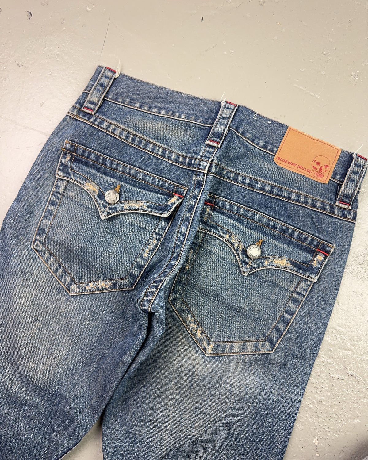 2000's Blueway [kulo] Japanese Archive Bootcut/Flared Jeans *very rare 30x30 (M)