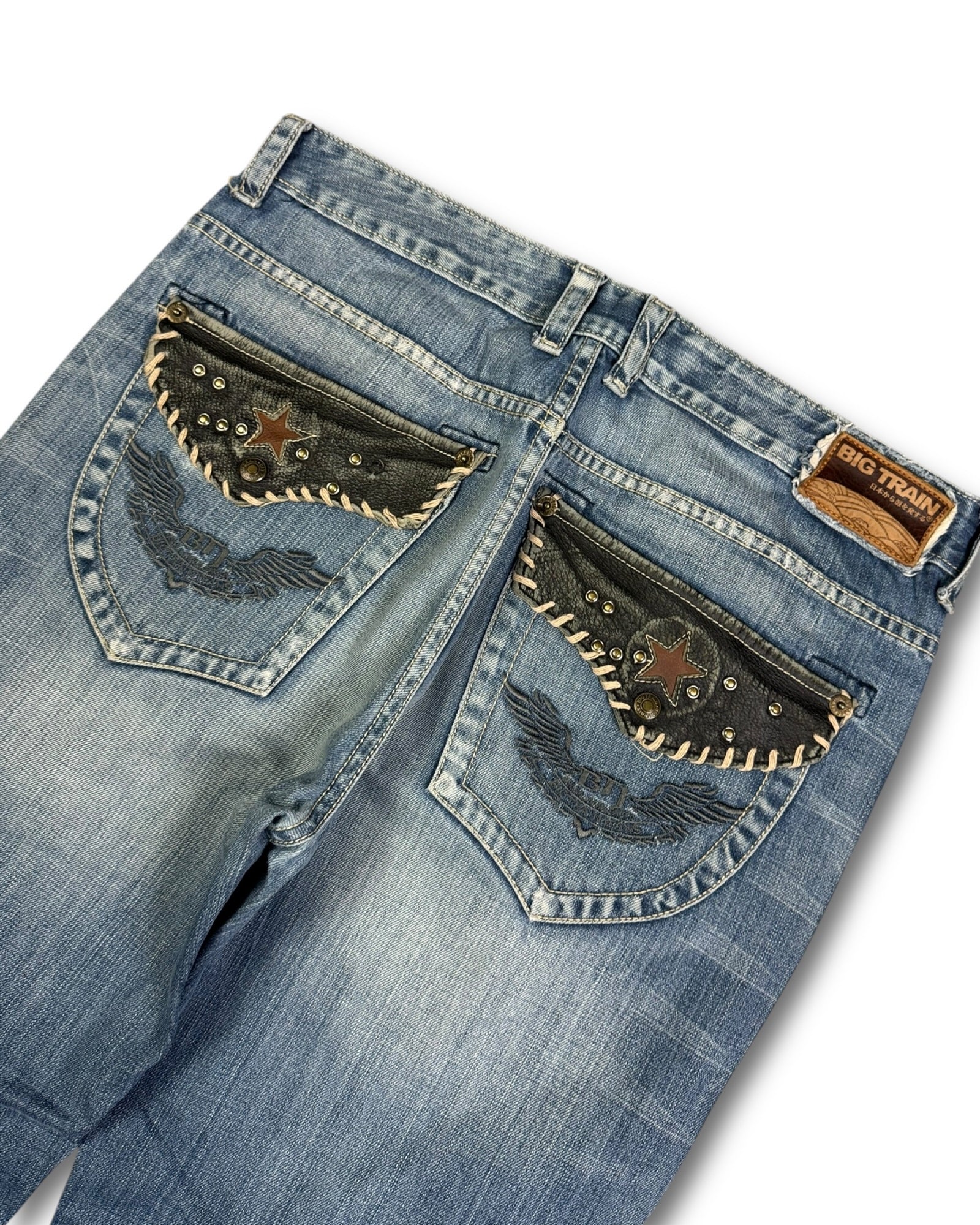 2000's Big Train Japanese Archive Baggy Jeans *very rare 36x30 (XL)