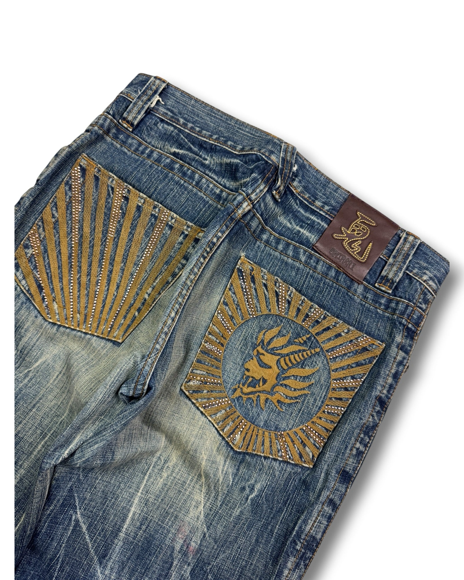 2000's Oniarai Japanese Archive Baggy Jeans *very rare 34x30 (L)