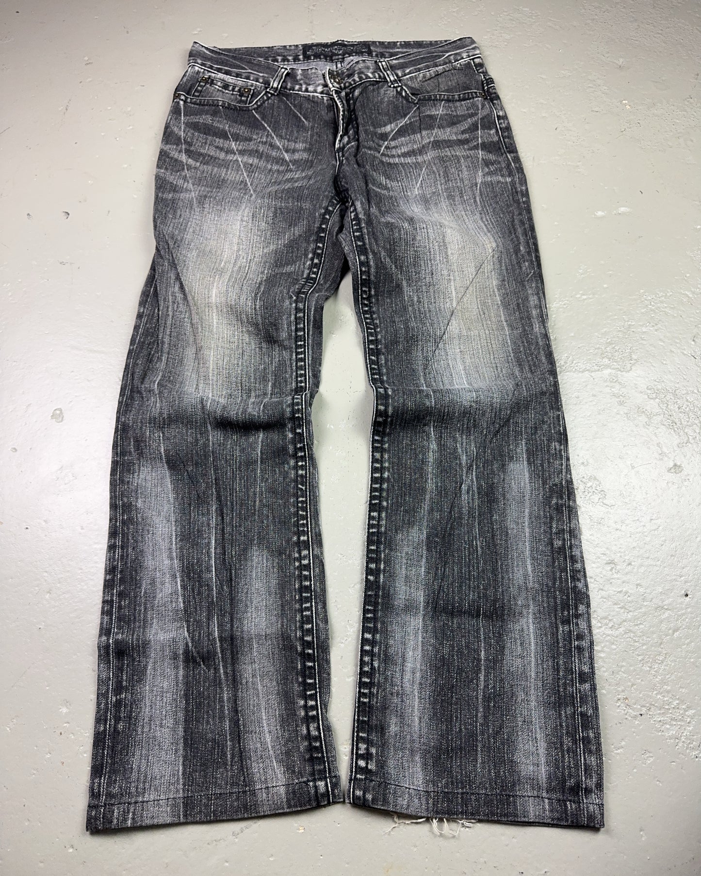 2000's Bobson Japanese Archive Straight/Baggy Jeans *rare 32x30 (M)