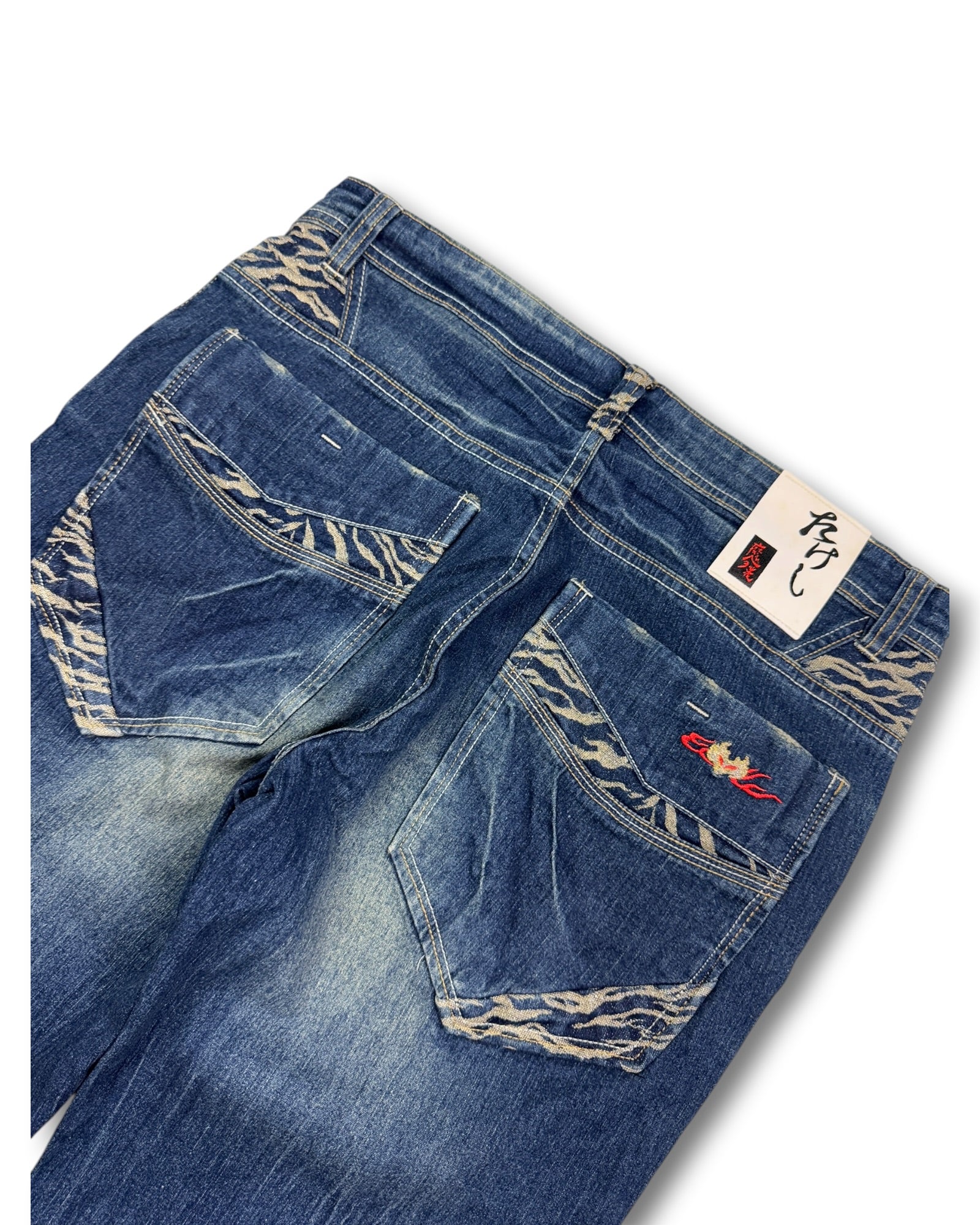2000's World-traveller Straight Jeans * 34x32 (L)