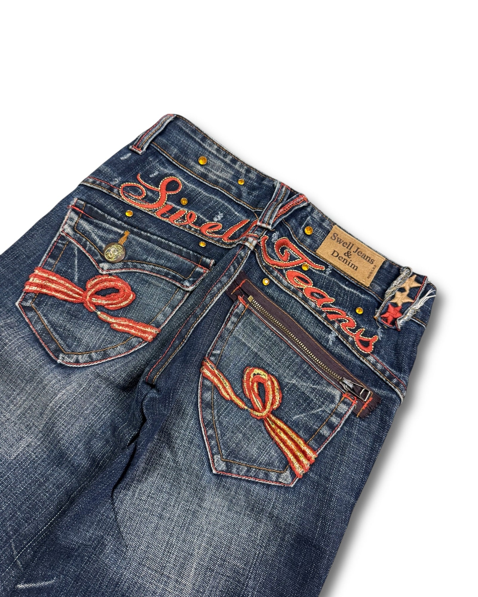 2000's Swell Japanese Jeans Low Waist/Flared Jeans Women's *very rare 28x28 (S)