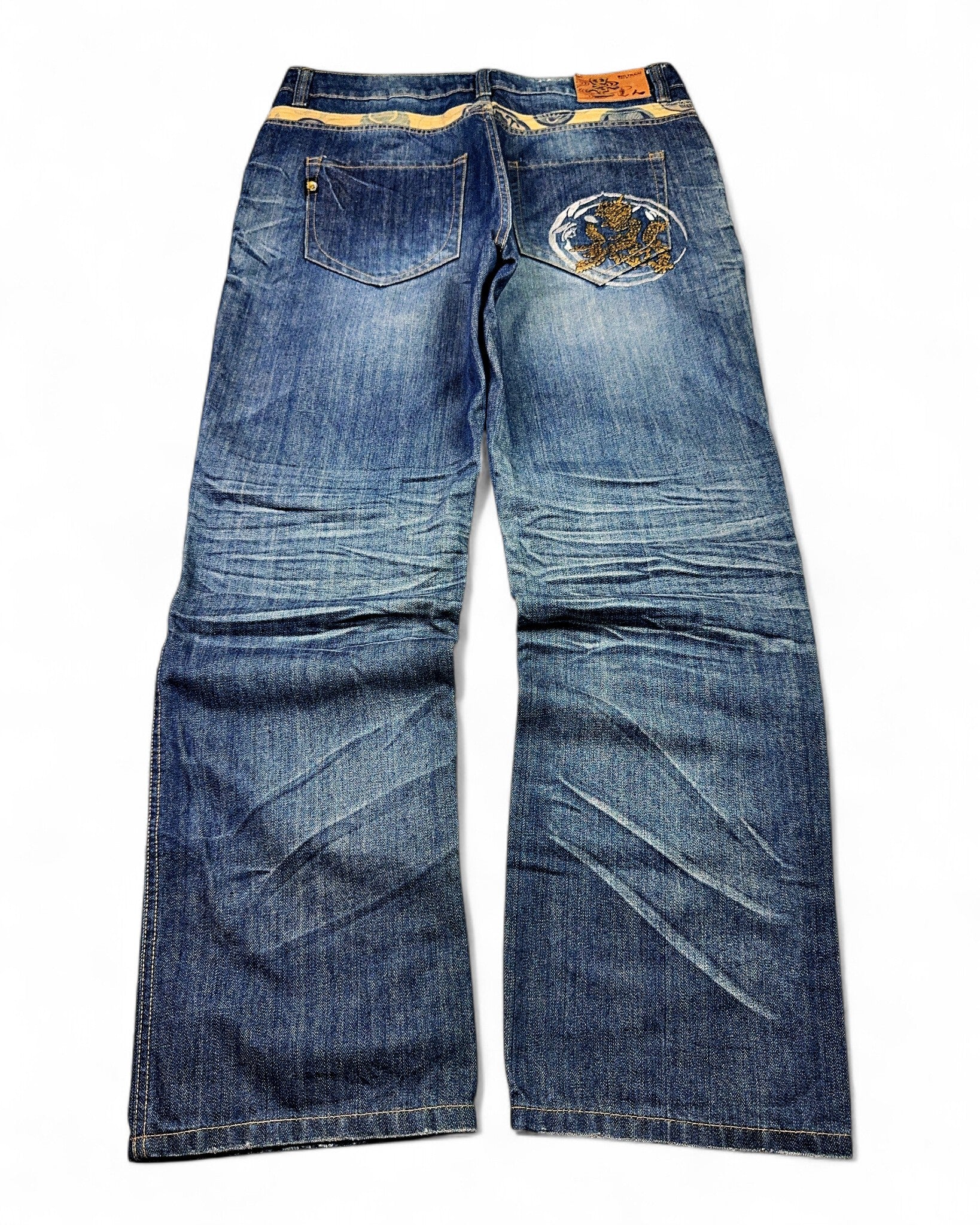 2000's Big Train Japanese Baggy Jeans *very rare 36x34 (XL)