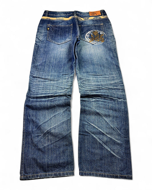 2000's Big Train Japanese Baggy Jeans *very rare 36x34 (XL)