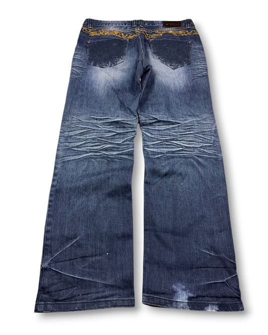 2000's Dk-7 Japanese Archive Baggy Jeans * 38x32 (XXL)