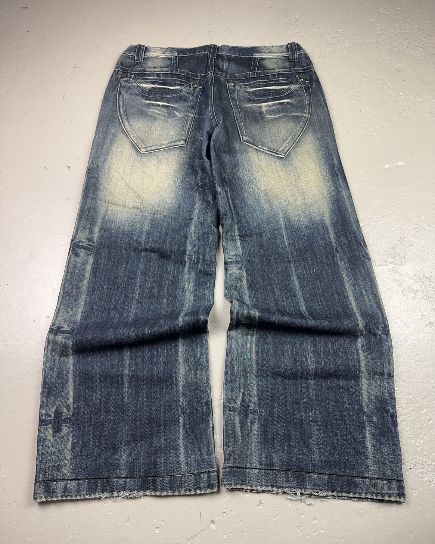 2000's Blue Luis Japanese Baggy Jeans *rare 34x30 (L)