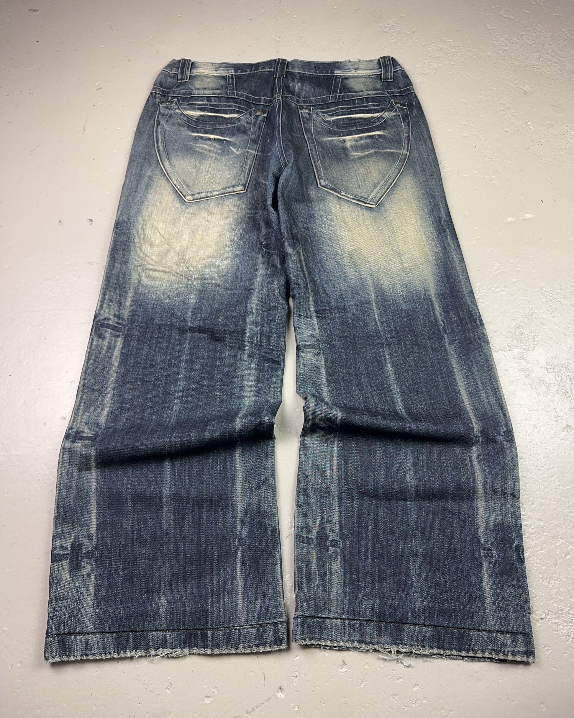 2000's Blue Luis Japanese Baggy Jeans *rare 34x30 (L)