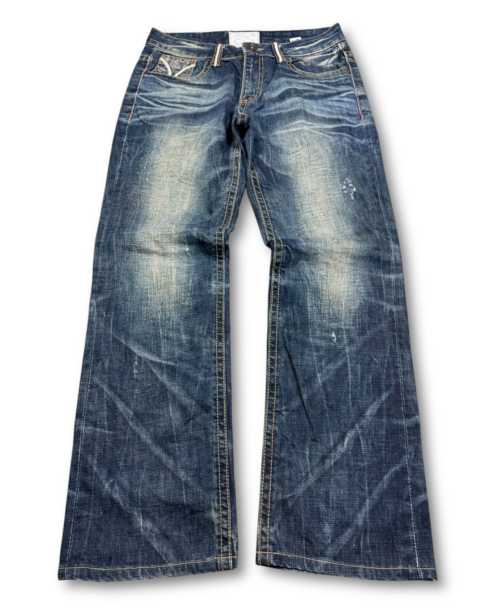 2000's Lolita Straight/Baggy Japanese Archive Jeans *extremely rare 31x30 (M)