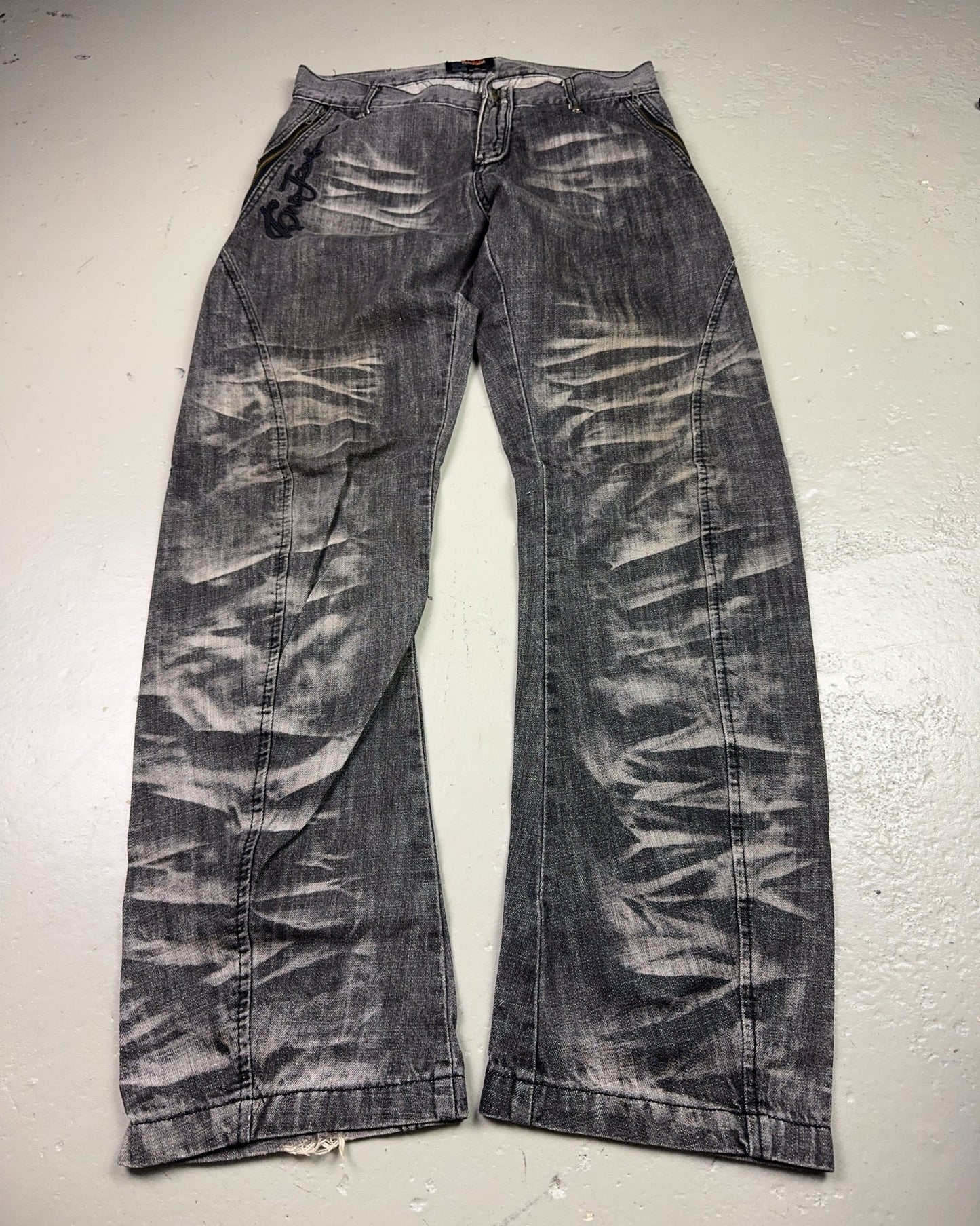 2000's Cqw Jeansmith Japanese Archive Straight/Baggy Jeans *very rare 32x32 (M)