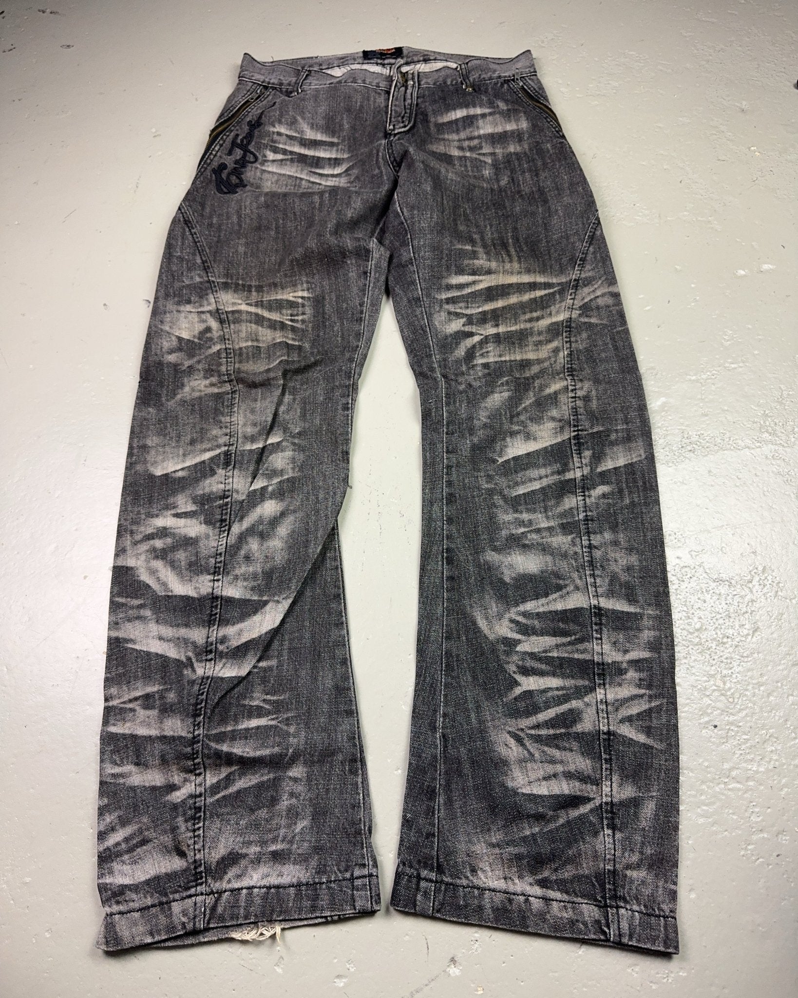 2000's Cqw Jeansmith Japanese Archive Straight/Baggy Jeans *very rare 32x32 (M)