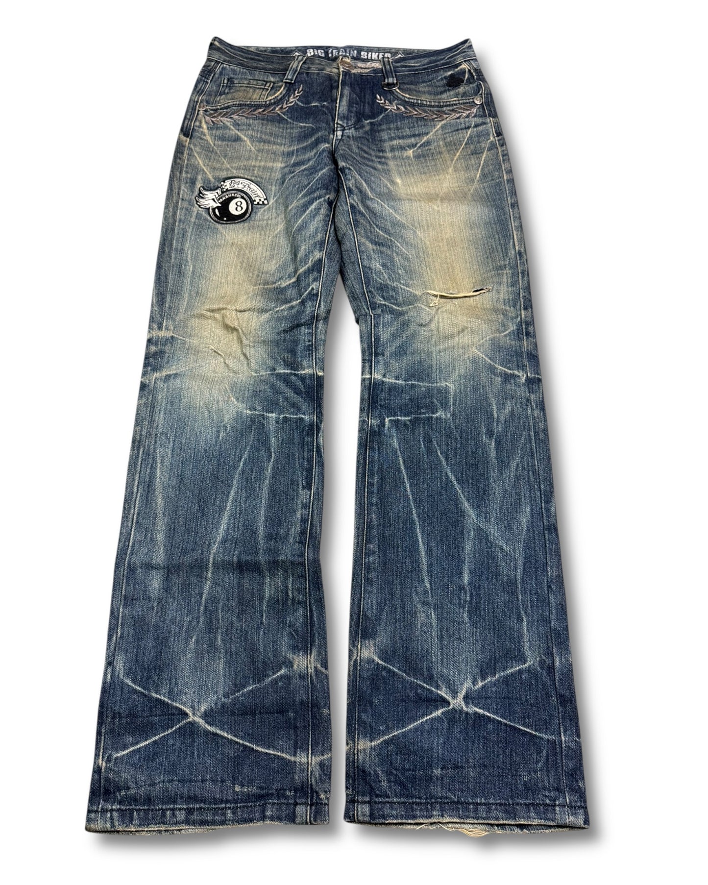 2000's Big Train Straight/Baggy Japanese Jeans *very rare 32x32 (M)