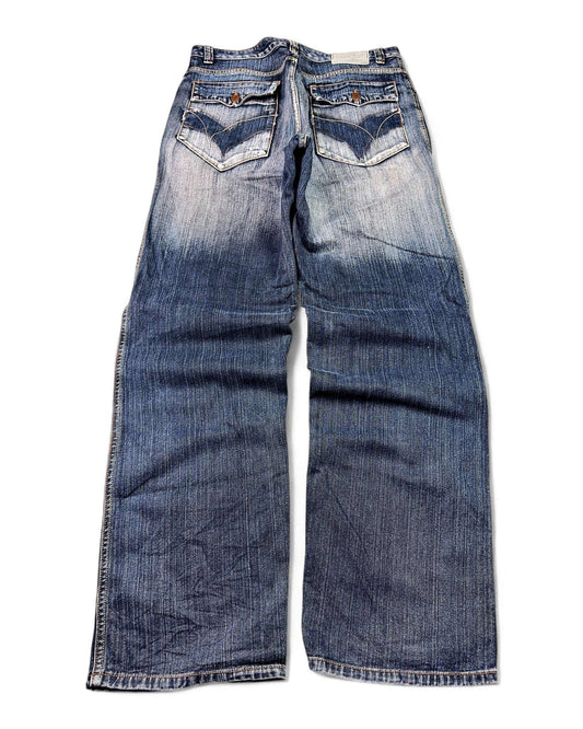 2000's Japanese Baggy Jeans *rare 34x34 (L)