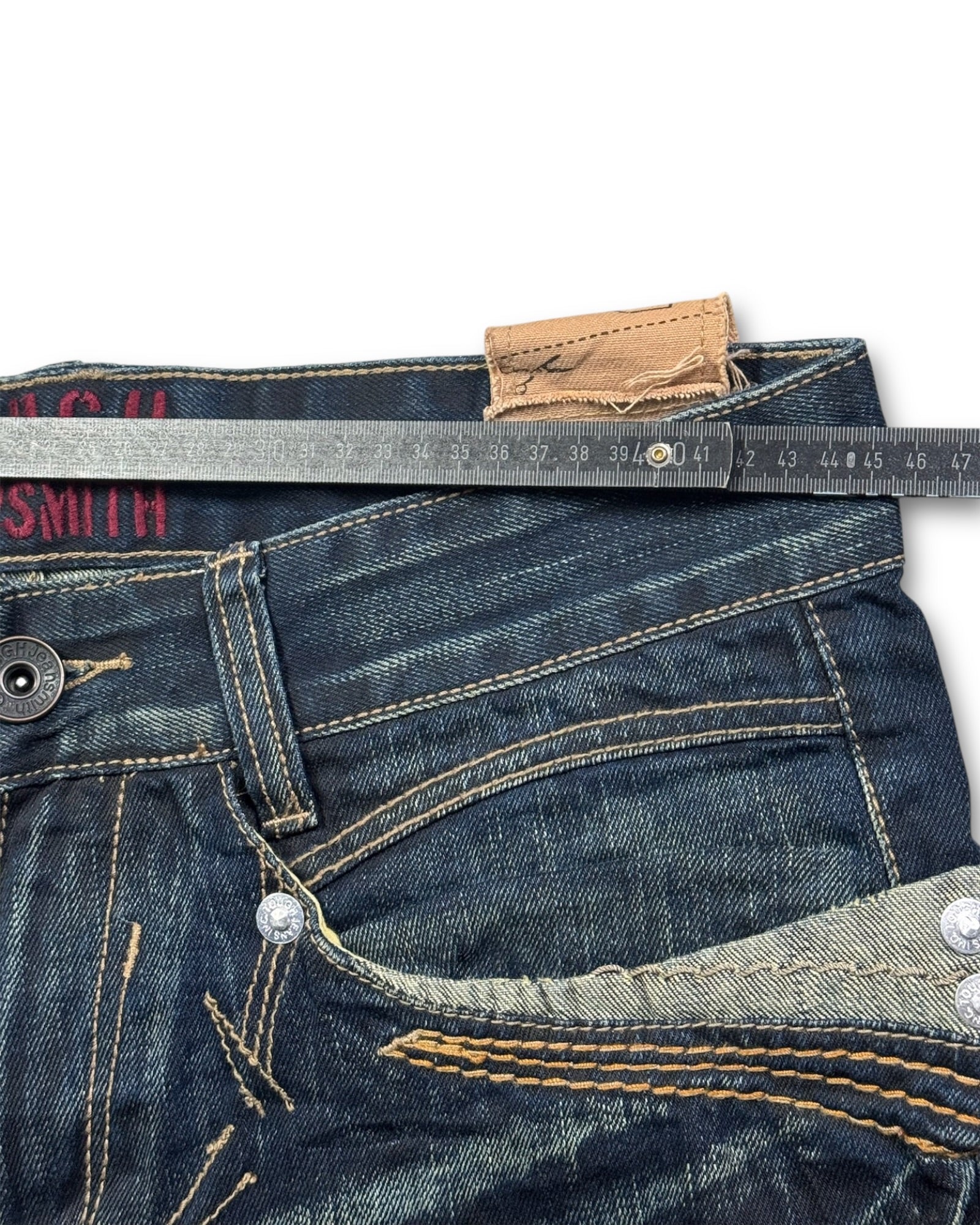 2000's Tough Jeansmith Straight/Baggy Japanese Archive Jeans *extremely rare 34x36 (L)
