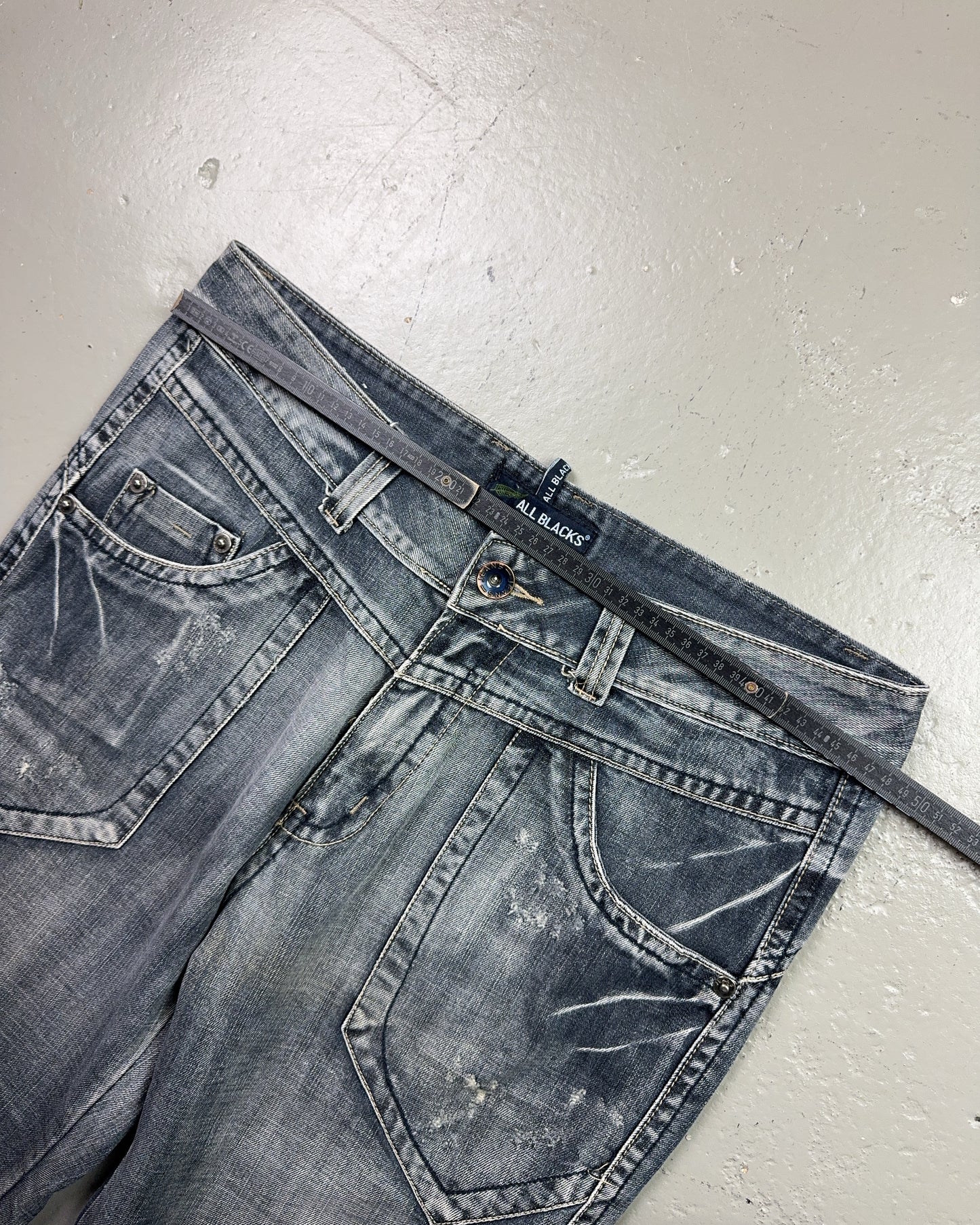 2000's All Blacks Baggy Jeans *very rare 36x32 (XL)