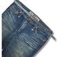 2000's Blue Way Japanese Baggy Jeans *rare 36x32 (XL)